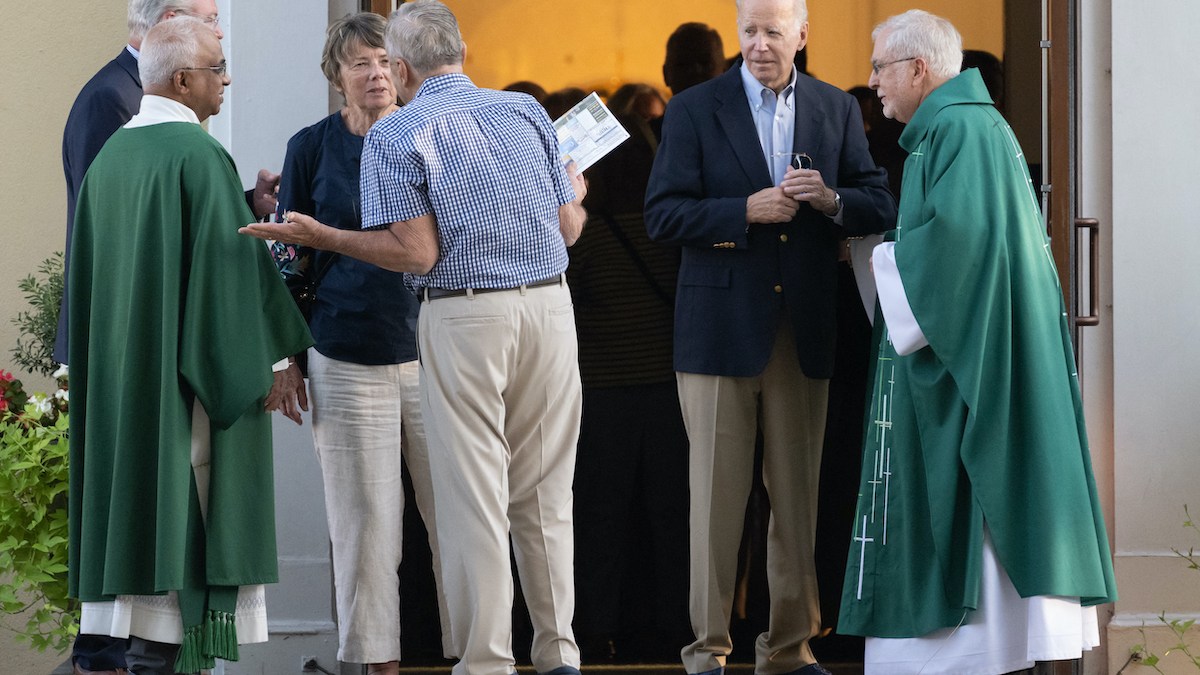PRESIDENT BIDEN AT CHURCH