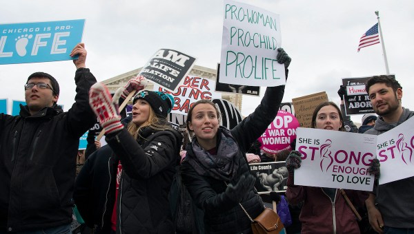 Segment of crowd at March for Life 2017