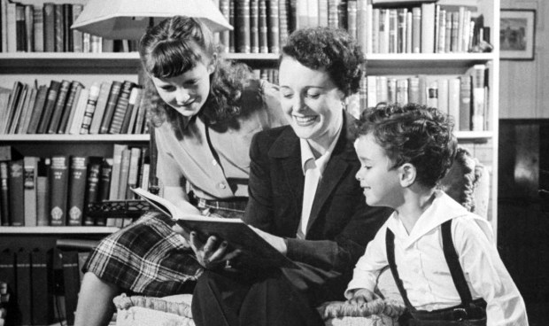 Mary Astor with her daughter Marylyn and son Anthony.
