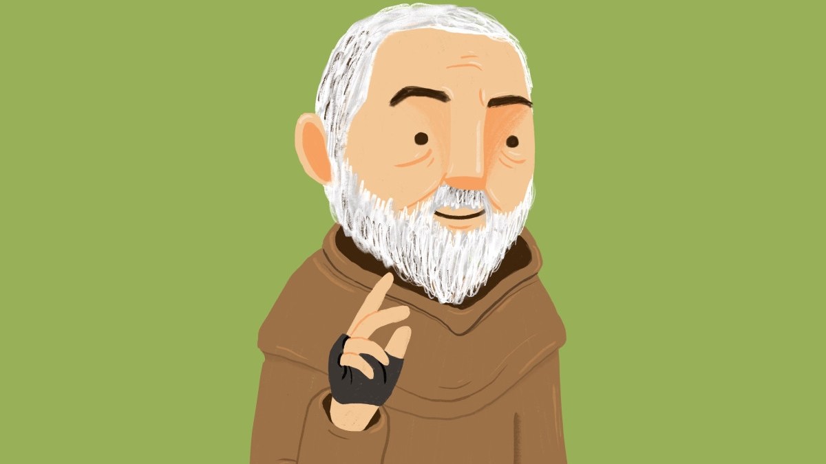 PADRE PIO CHILDRENS ILLUSTRATION