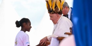 Pope: While their land is like Eden, the people are most beautiful treasure