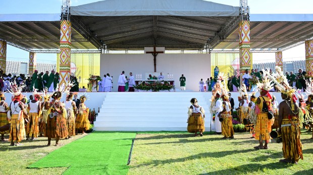 Pope Francis-mass-Sir John Guise Stadium-Port Moresby-Papua New Guinea