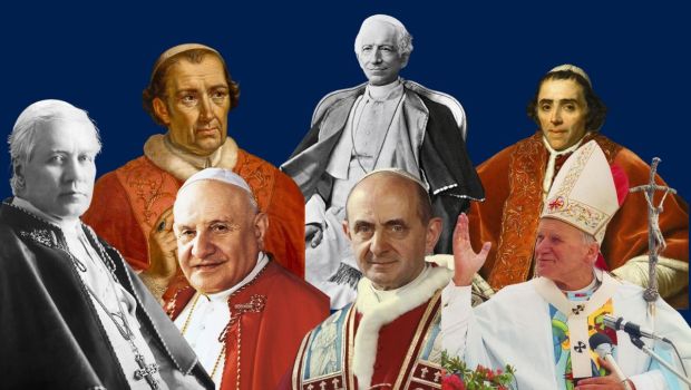 collage of popes