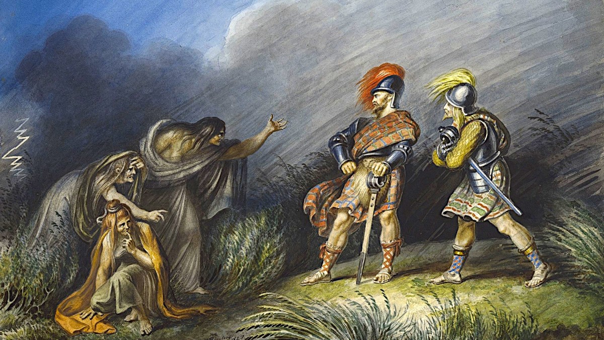 "Ghosts, ghouls, and demons in Shakespeare." Macbeth encounters the three witches