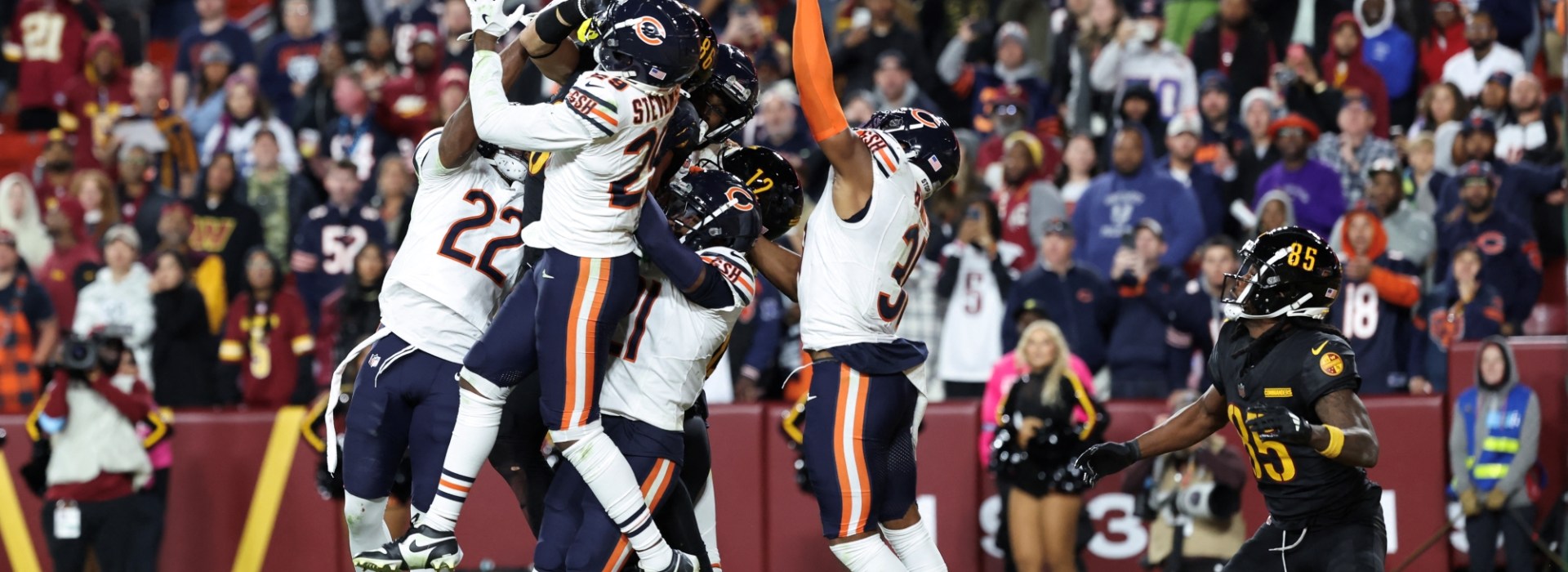 Hail Mary play Washington Commanders vs Chicago Bears, Sunday, October 27, 2024