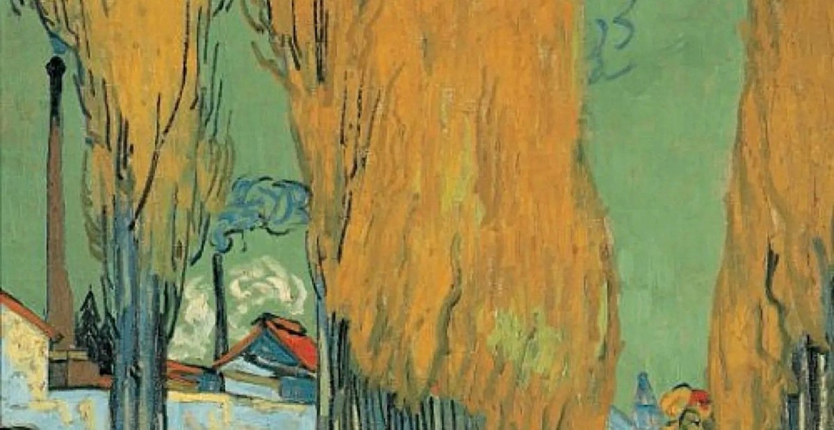 "Les Alyscamps" (Detail) by Vincent Van Gogh, 1888