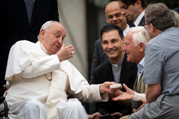 Pope Francis - elderly - general audience