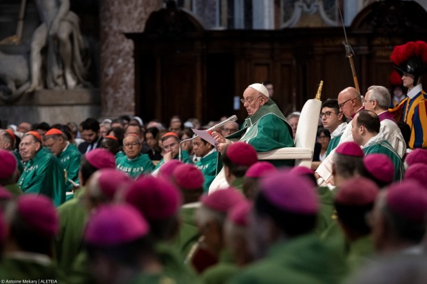 Pope Francis closing mass Synod of Bishops 2024 at St Peter's basilica