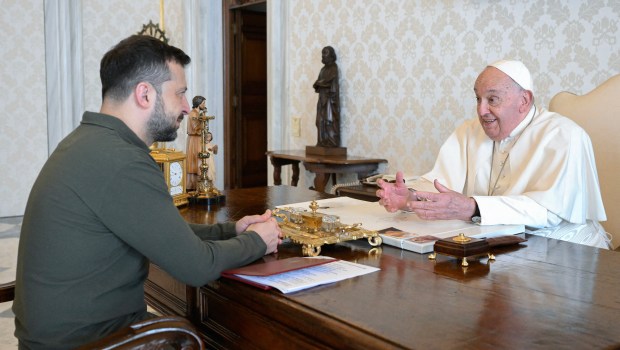 Pope-Francis-speaks-with-Ukraines-President-Volodymyr-Zelensky-VATICAN