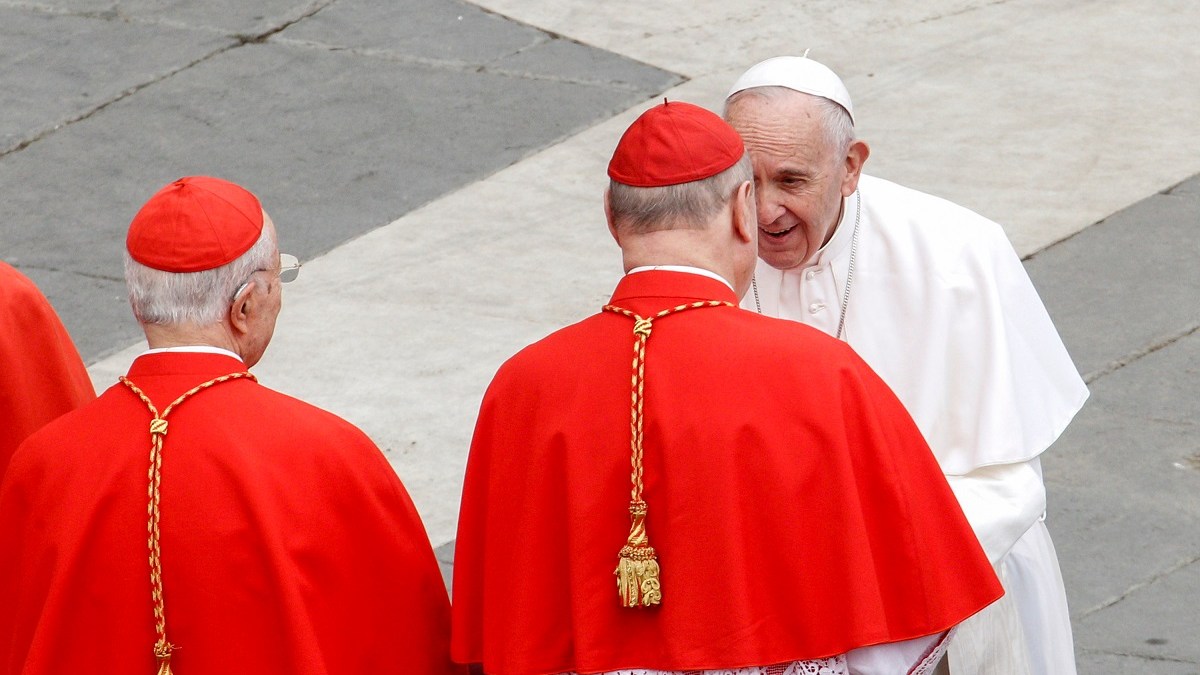 Pope Francis with Cardinal