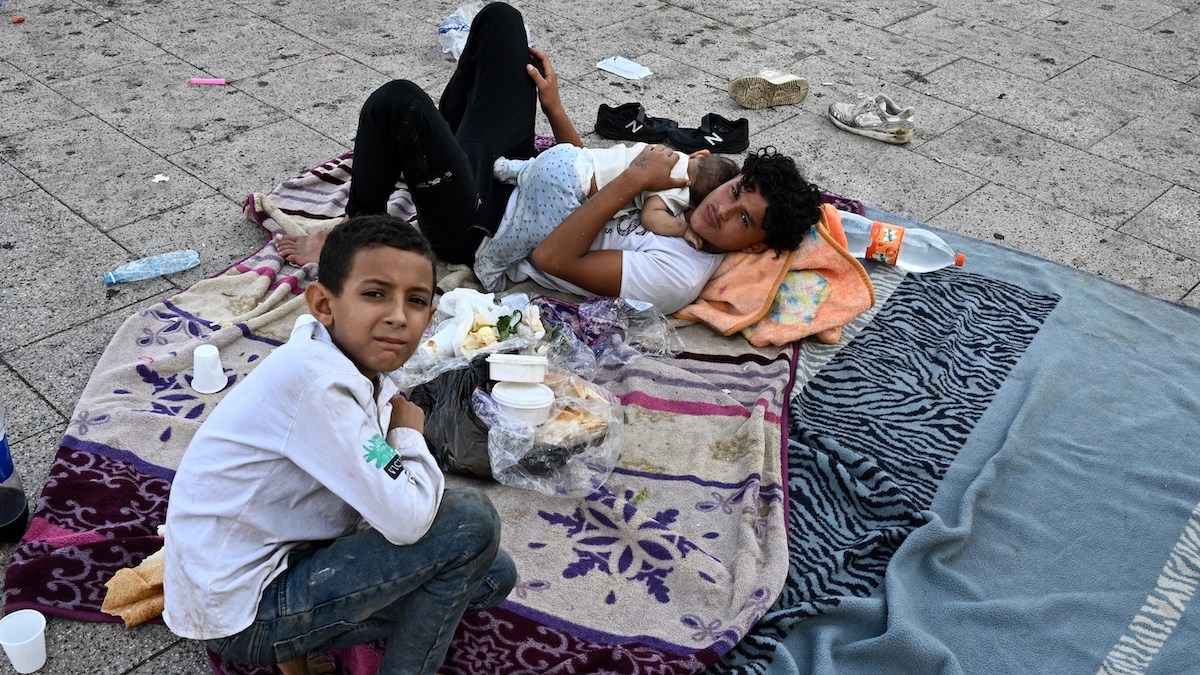 Lebanon war children displaced refugees