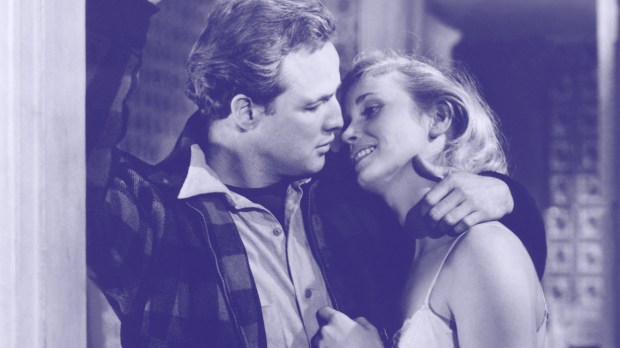Marlon Brando and Eva Marie Saint in "On the Waterfront"