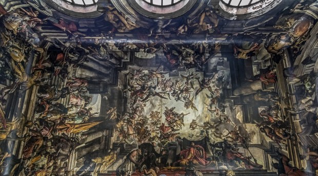 Interior of Saint Pantaleone's, in Venice