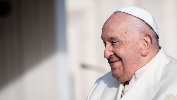 Pope Francis during his weekly general audience in St. Peter's square at the Vatican on November 13, 2024.