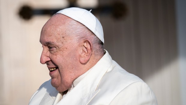 Pope Francis during his weekly general audience in St. Peter's square at the Vatican on November 13, 2024.