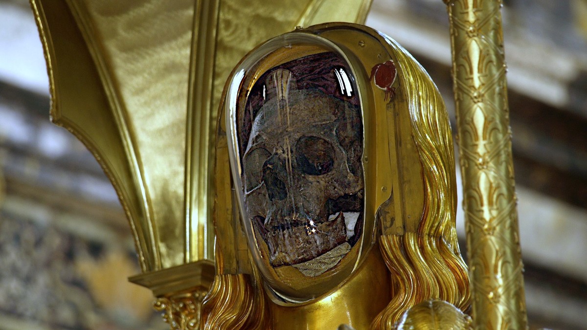 The skull of St. Mary Magdelene