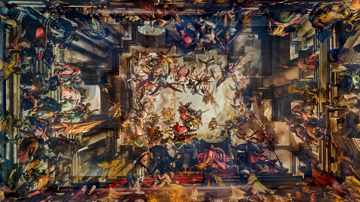 The Martyrdome of Apotheosis, inside Saint Pantaleone's, in Venice