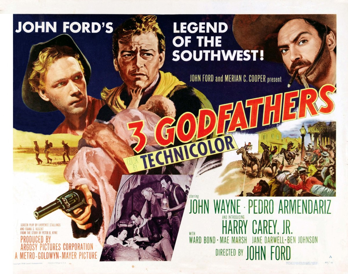 "3 Godfathers" movie poster