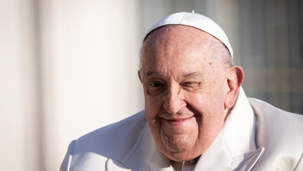 Pope Francis during his weekly general audience in St. Peter's square at the Vatican on December 04, 2024.