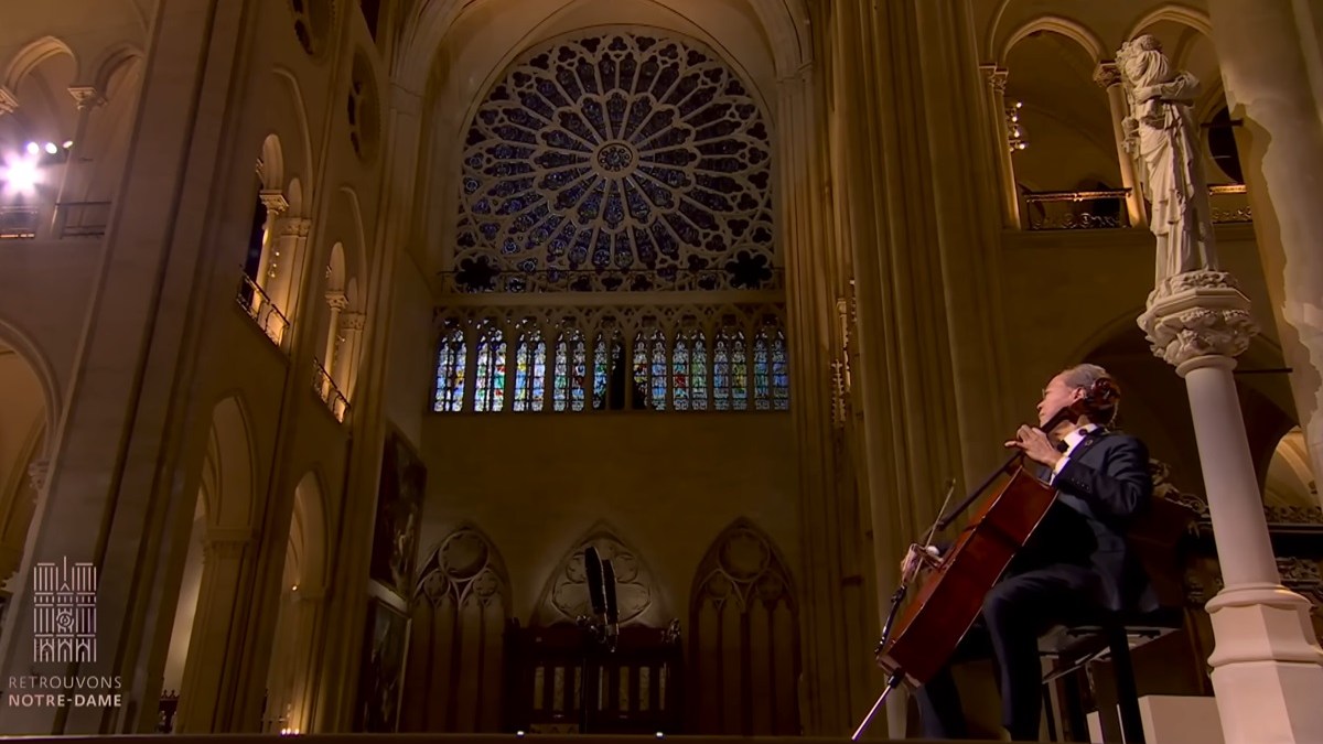 Yo-Yo Ma at Notre Dame Reopening