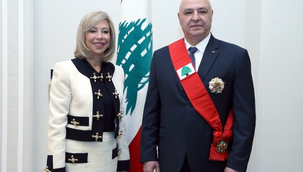 Lebanese president Joseph Aoun and First Lady