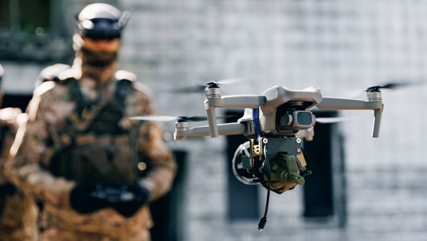 Stock photo of a military drone