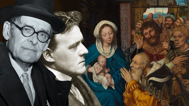 T.S. Eliot, Hilaire Belloc, and painting of the Three Magi