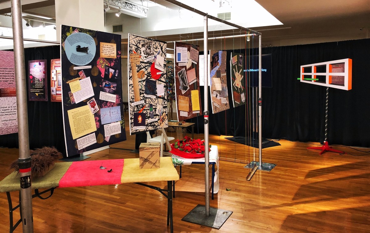 An exhibit at a previous edition of the New York Encounter