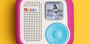Your child will love this screen-free Catholic audio player