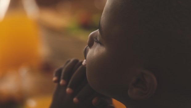 Boy praying