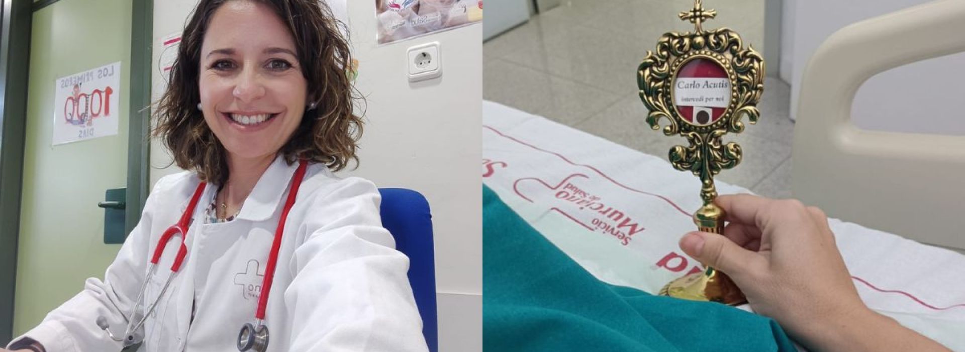 Lola Rosique La pediatra que lleva una reliquia de Carlo Acutis a niños enfermos