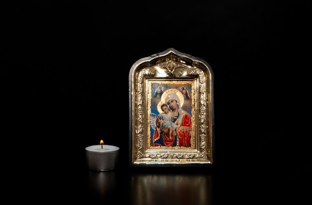 prayer Mary icons candle