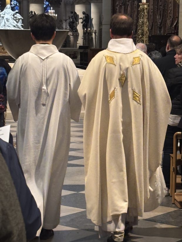 Back of vestments Notre Dame