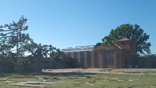 destroyed church in kansas