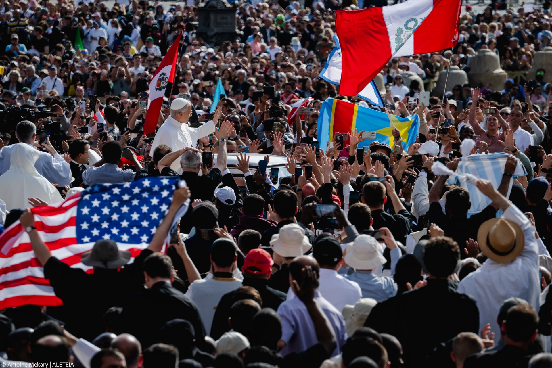 Holy Mass for the Beginning of the Pontificate of Pope Leo XIV, in St Peter's square in The Vatican on May 18, 2025