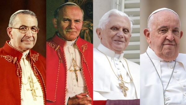 Pope-John-Paul-I-John-Paul-II-Benedict-XVI-Francis