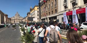 Families kick off their Jubilee under the Roman sun