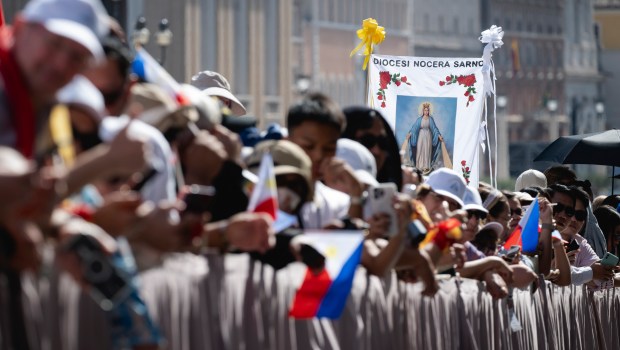 Pope Leo XIV during his weekly general audience in St. Peter's Square at the Vatican, on June 4, 2025.