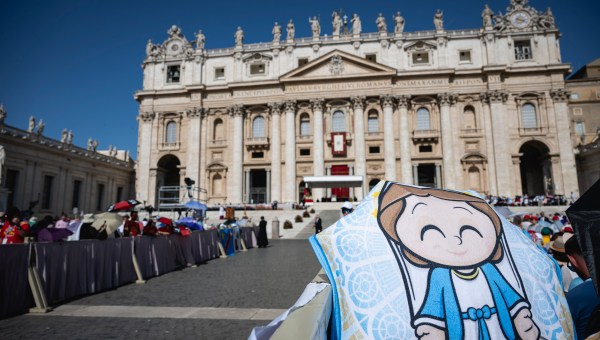 Pope Leo XIV during Holy Mass celebrated for the Jubilee of New Religious Associations on Pentecost Sunday in St. Peter's Square at the Vatican, June 8, 2025.