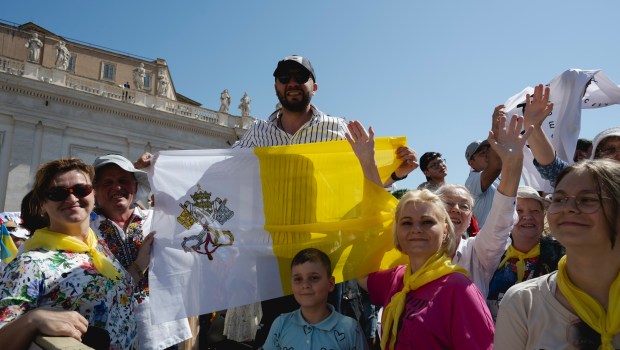 Pope Leo XIV celebrates the mass for the Jubilee of families, children, grandparents and the elderly, at St. Peter's square in the Vatican on June 1, 2025