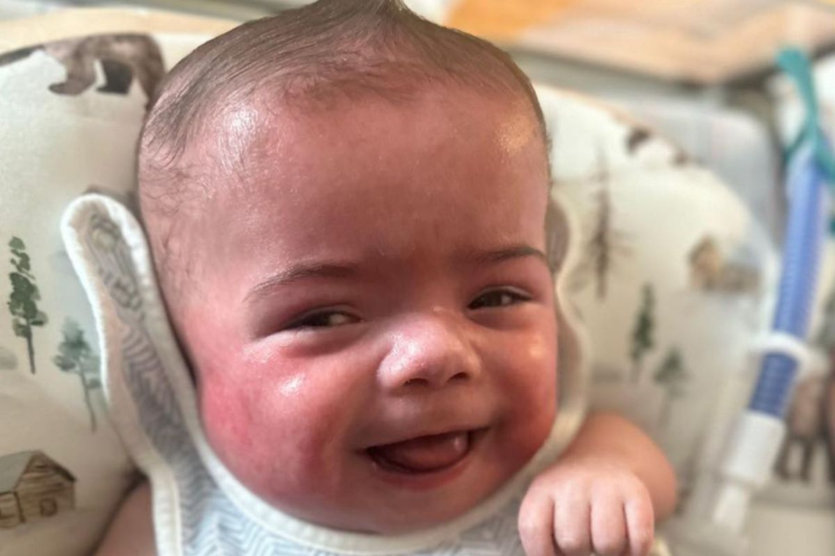 Baby in hospital