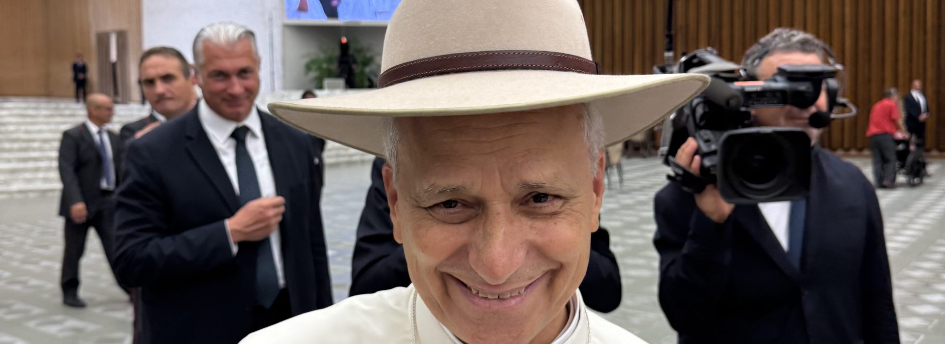Pope Leo with the hat