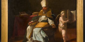 Restored painting of St. Augustine presented to Pope Leo XIV