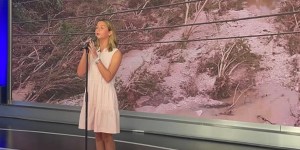 Camp Mystic survivor sings on TV – and meets music star