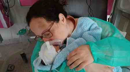 “My daughter was under my heart until the 37th week”