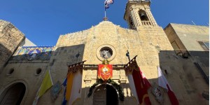 Mary pours grace in a wine bar in Żabbar, Malta