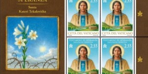 New Vatican stamp honors U.S. saint Kateri Tekakwitha