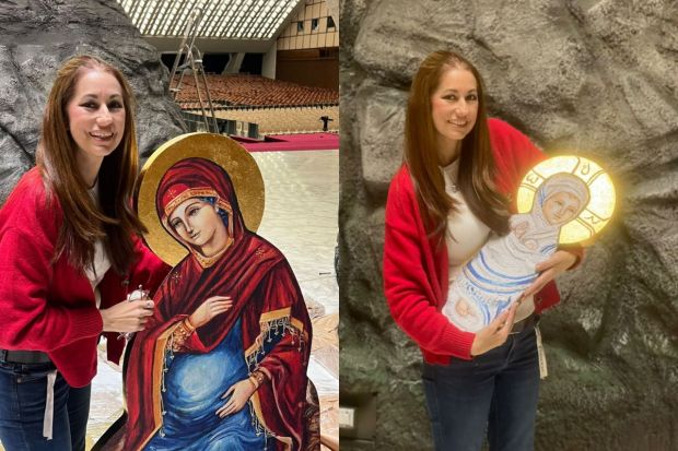 Gặp gỡ nữ nghệ sĩ đã thực hiện hang đá Giáng Sinh “bảo vệ sự sống” tại Vatican