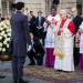 Pope gives dozens and dozens of roses to Our Lady