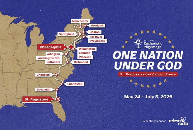 Eucharistic Pilgrimage Map